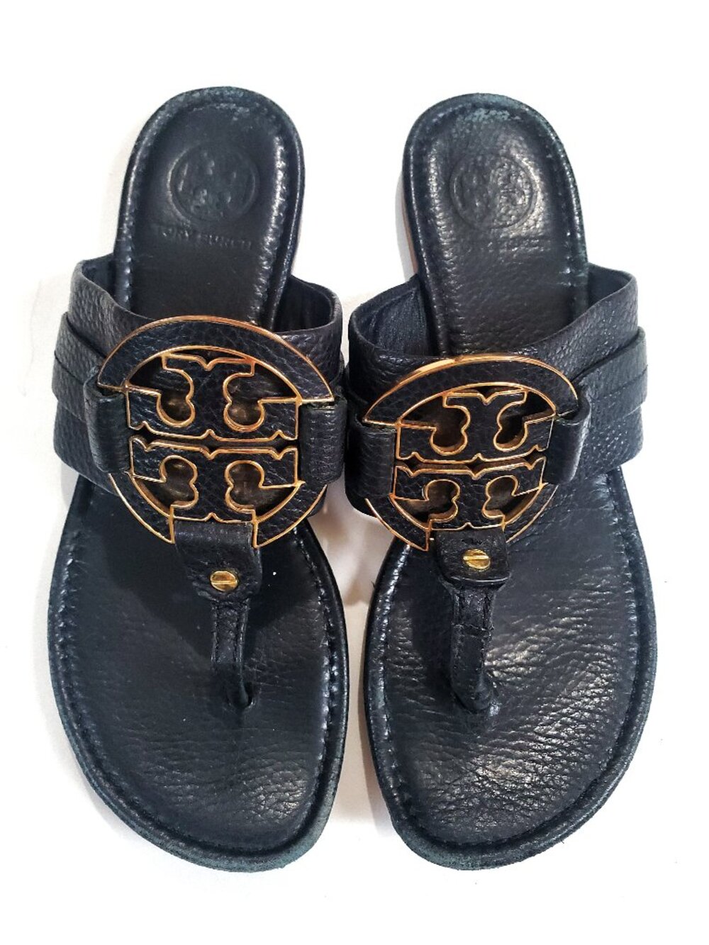 Tory Burch Amanda Thong Sandals Black 8.5